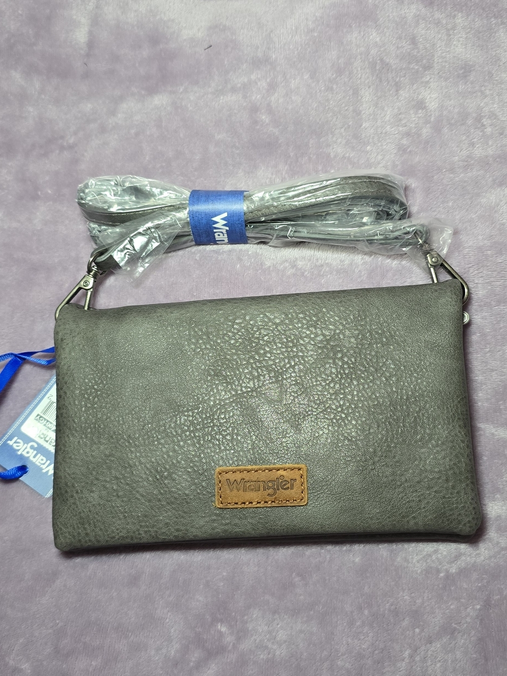 Wrangler Grey Crossbody Wallet Bag